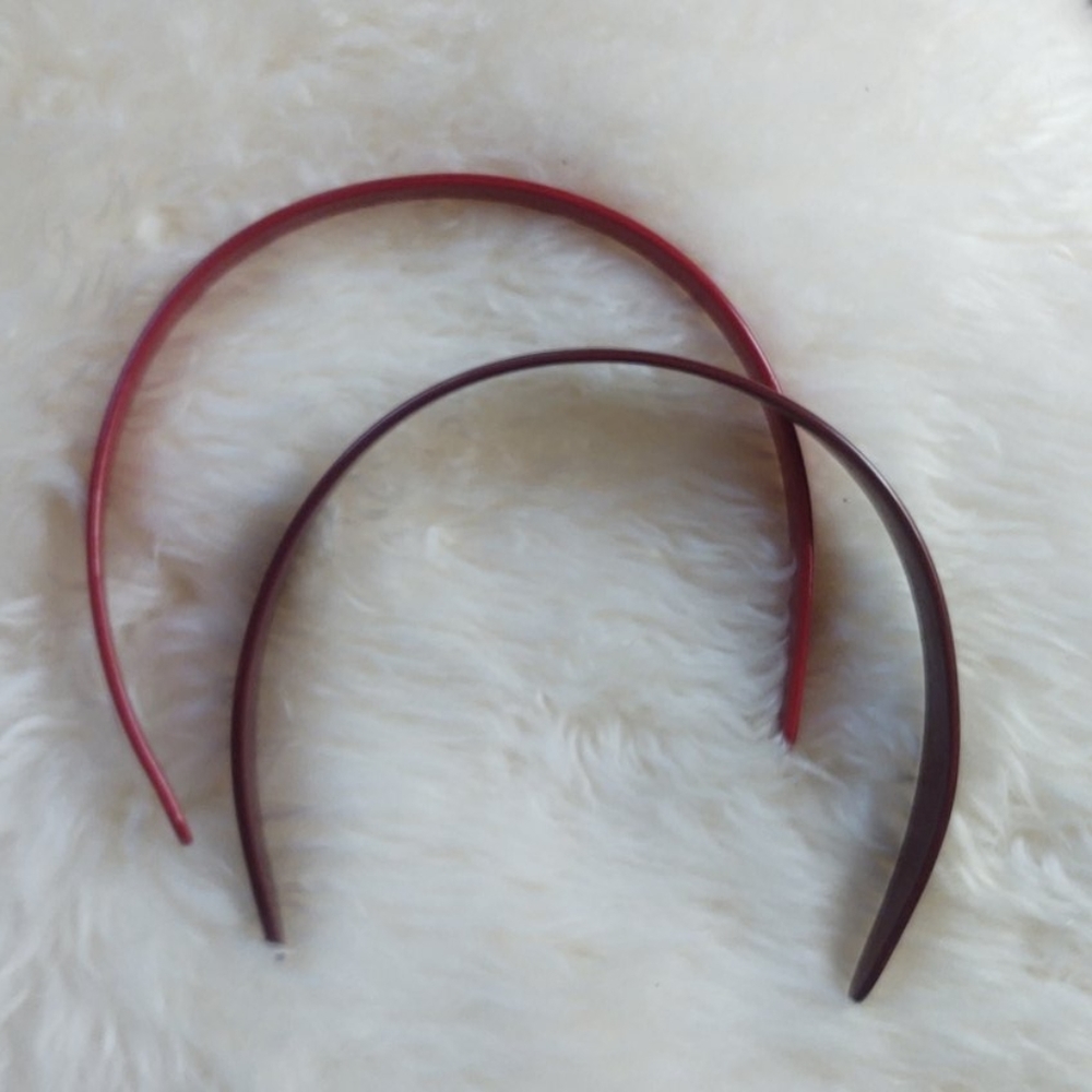1930s vintage headbands red & maroon